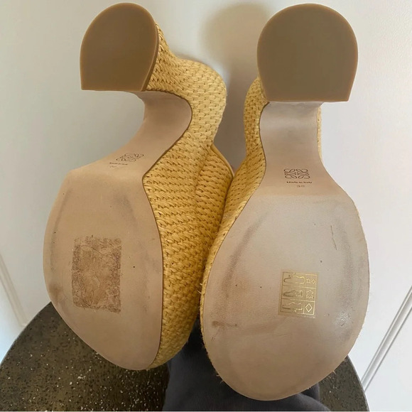LOEWE x Paula's Ibiza Raffia platform mules - Picture 4 of 9